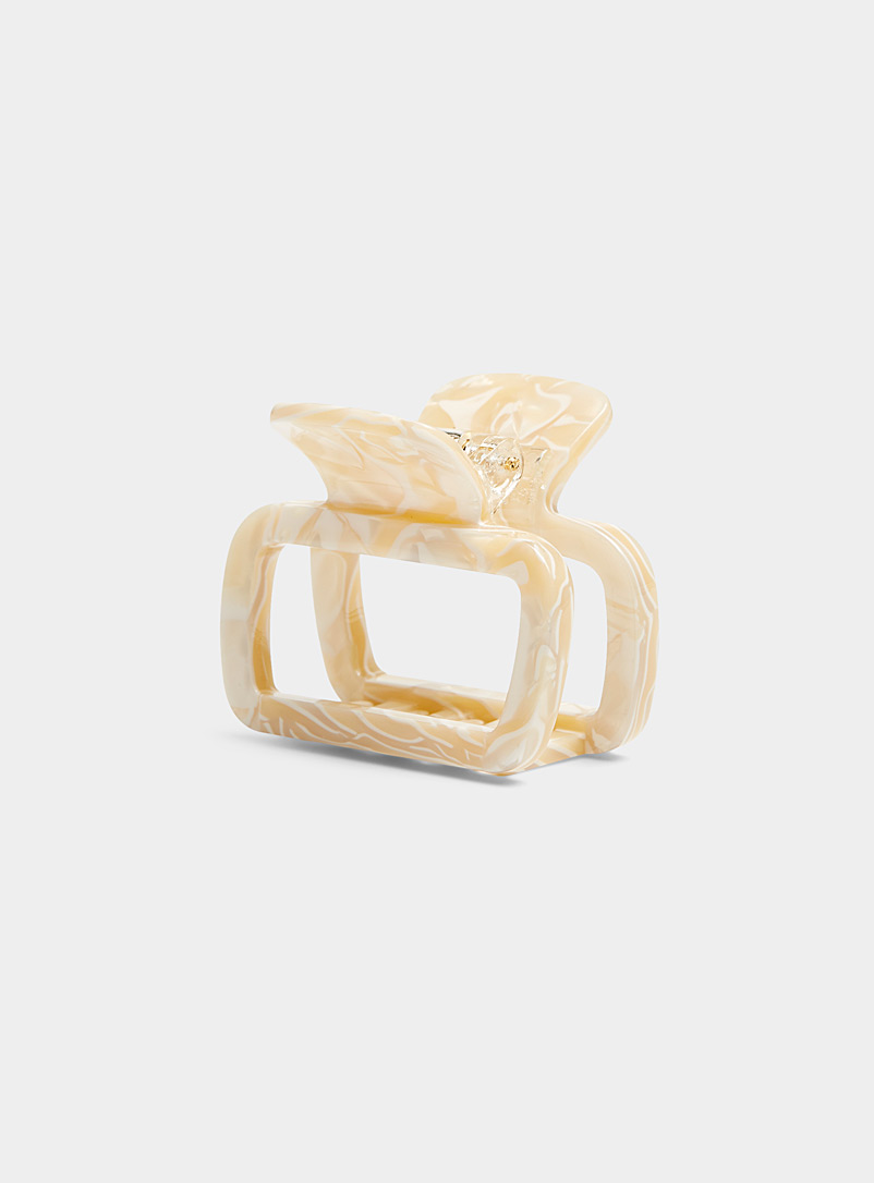 Small Flecked Rectangular Clip