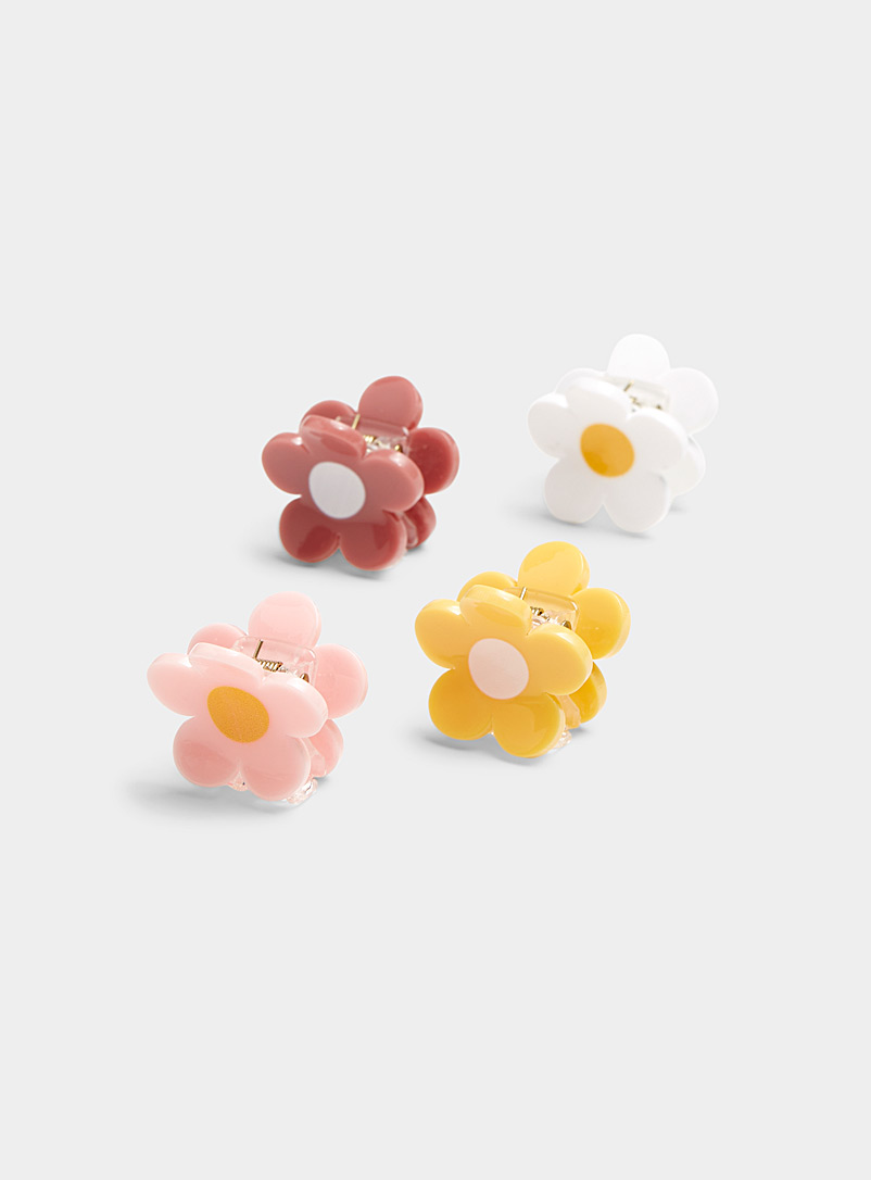 Floral silhouette mini clips Set of 4 product image (primary)