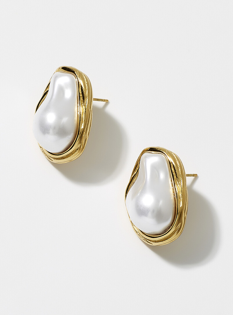 Oversized pearl earrings product image 2