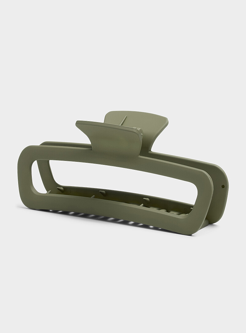 XXL matte rectangular barrette product image (primary)