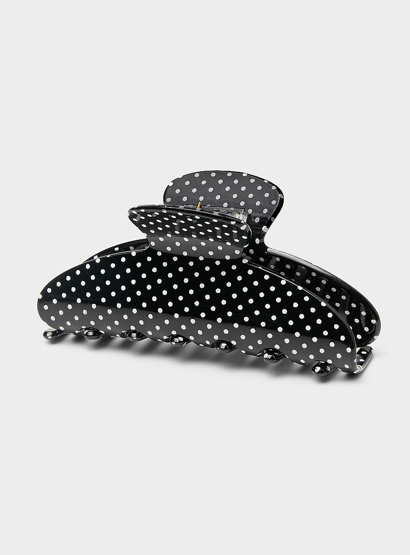 Polka Dot Half-Moon Clip