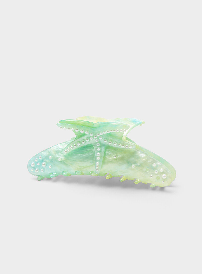Large starfish half-moon clip product image (primary)