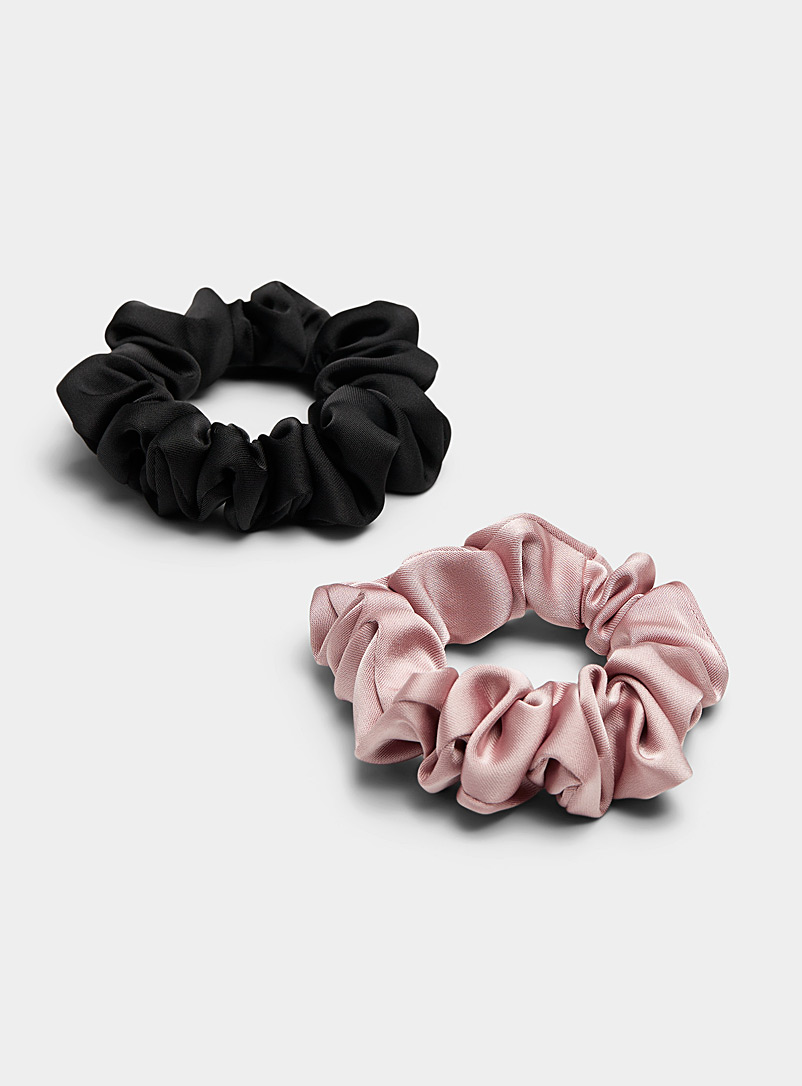 Satiny colourful scrunchies Set of 2 product image (primary)