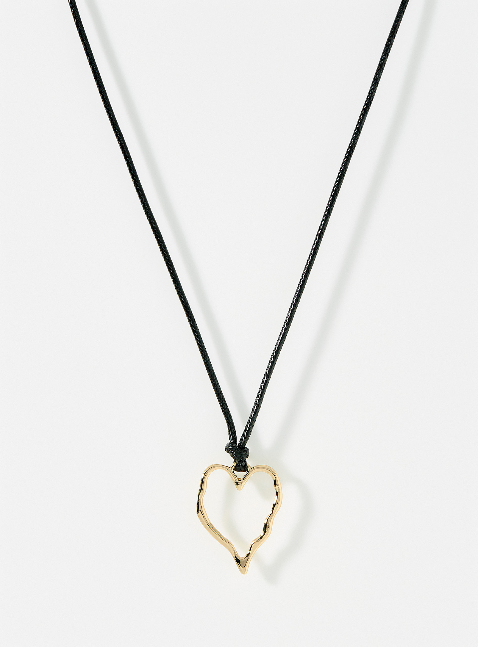 Simons - Women's Rebel heart cord necklace