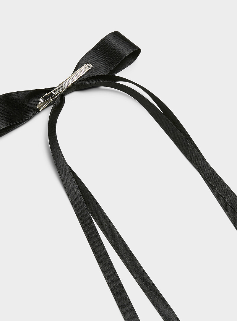 Large satiny bow clip product image 2