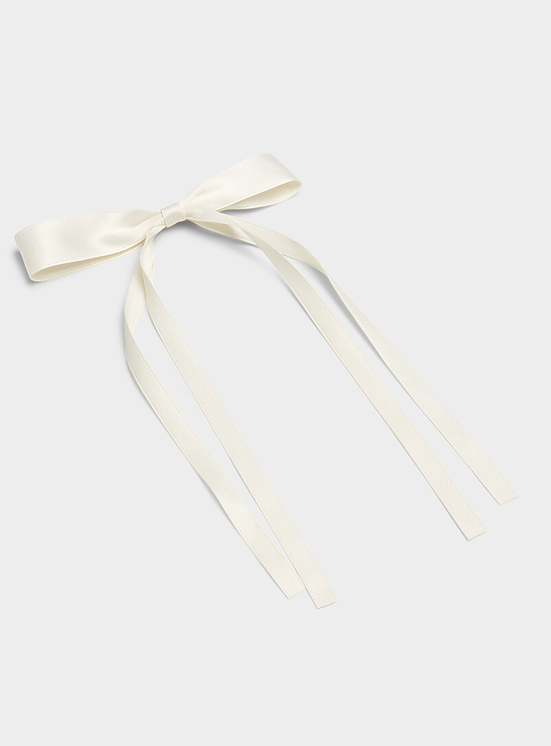 Large Satiny Bow Clip