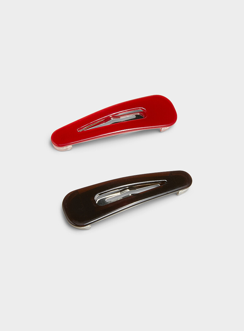 Colourful Barrettes Set Of 2
