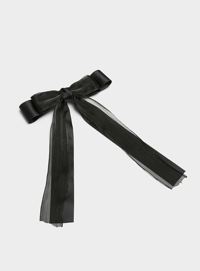 Large Organza Bow Double-Like Barrette