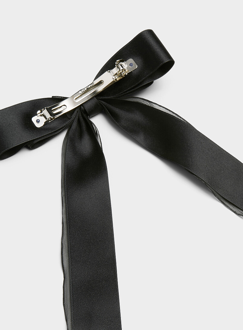 Large organza bow double-like barrette product image 2