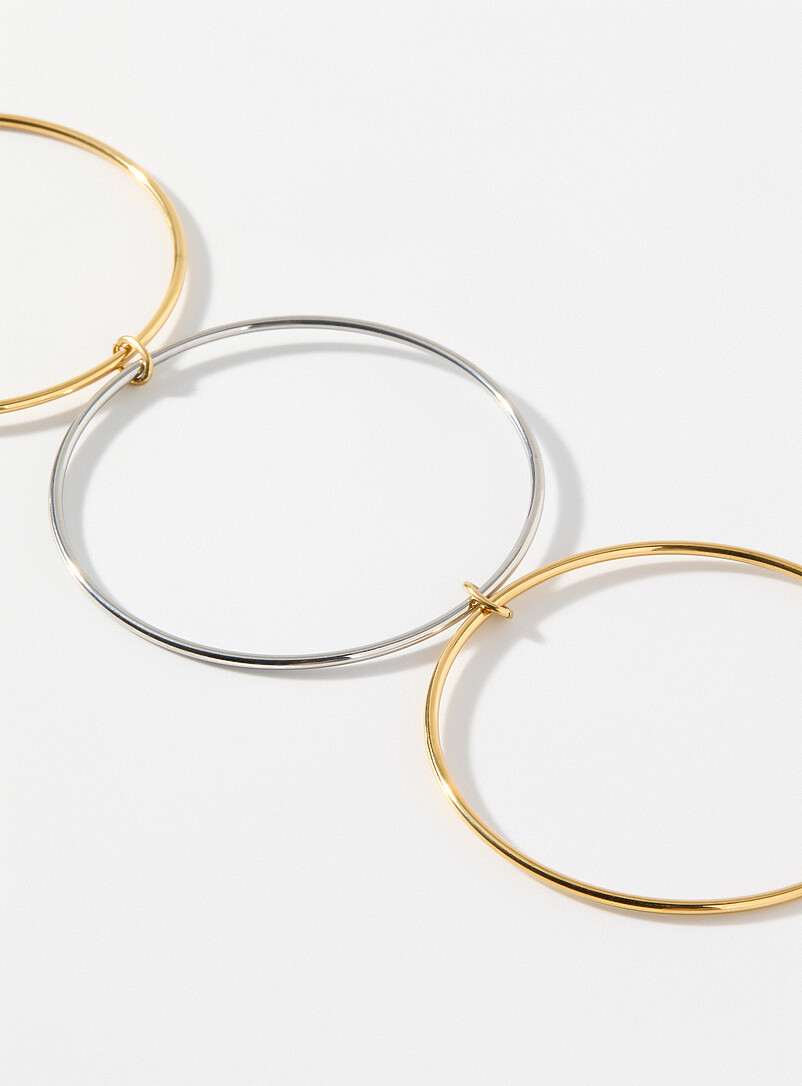 Delicate hoop triple bracelet product image 2