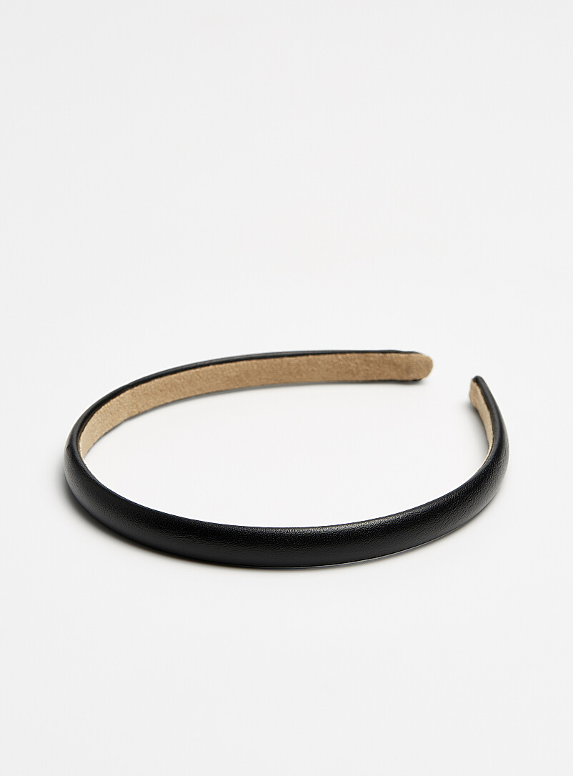 Faux-leather headband product image (primary)