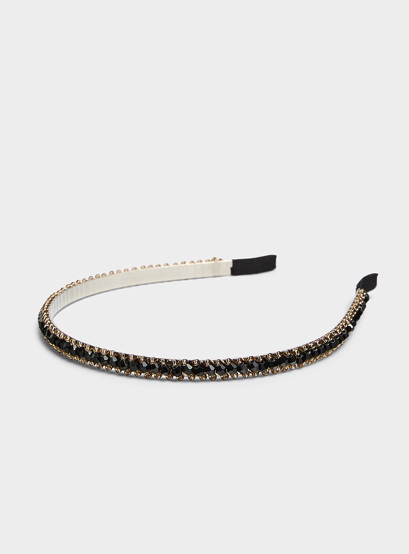Faceted crystal headband product image (primary)