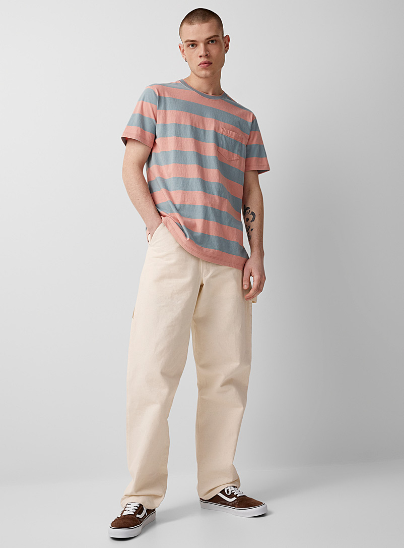 Faded club stripe T-shirt | Banks Journal | Shop Men's Short Sleeve & 3 ...