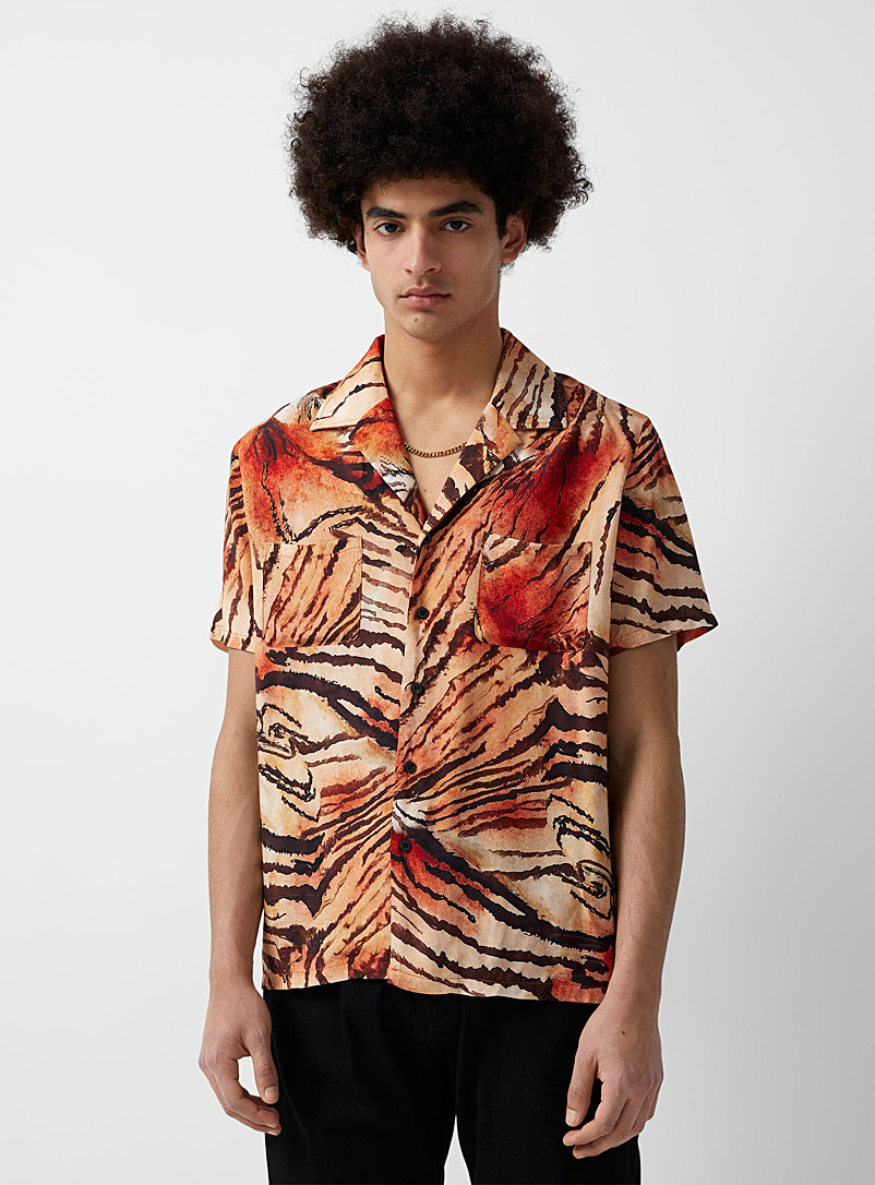 Other: La chemise cabana Tiger Brun pour homme