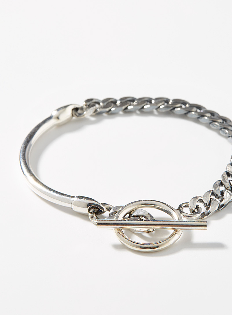 Other Silver O chain bracelet for men