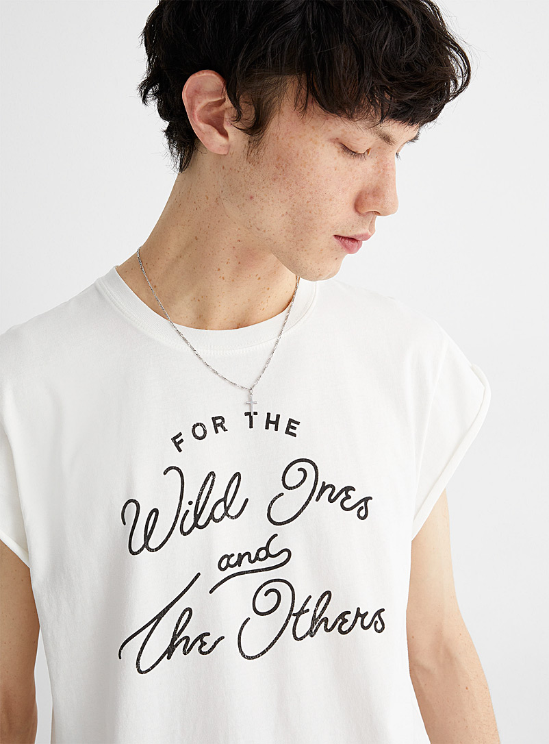 Other White For The Wild Ones Rocker T-shirt for men