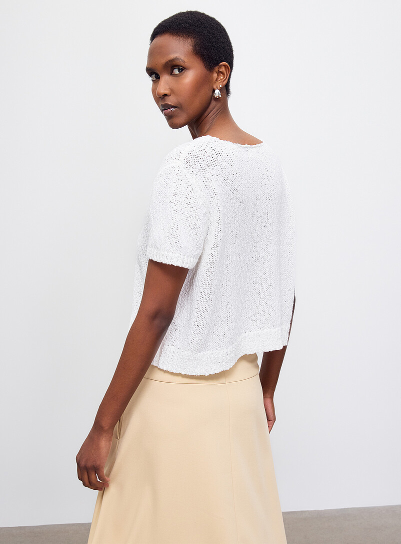 Nala pure cotton short-sleeve cardigan | NAÏF | Shop Women's