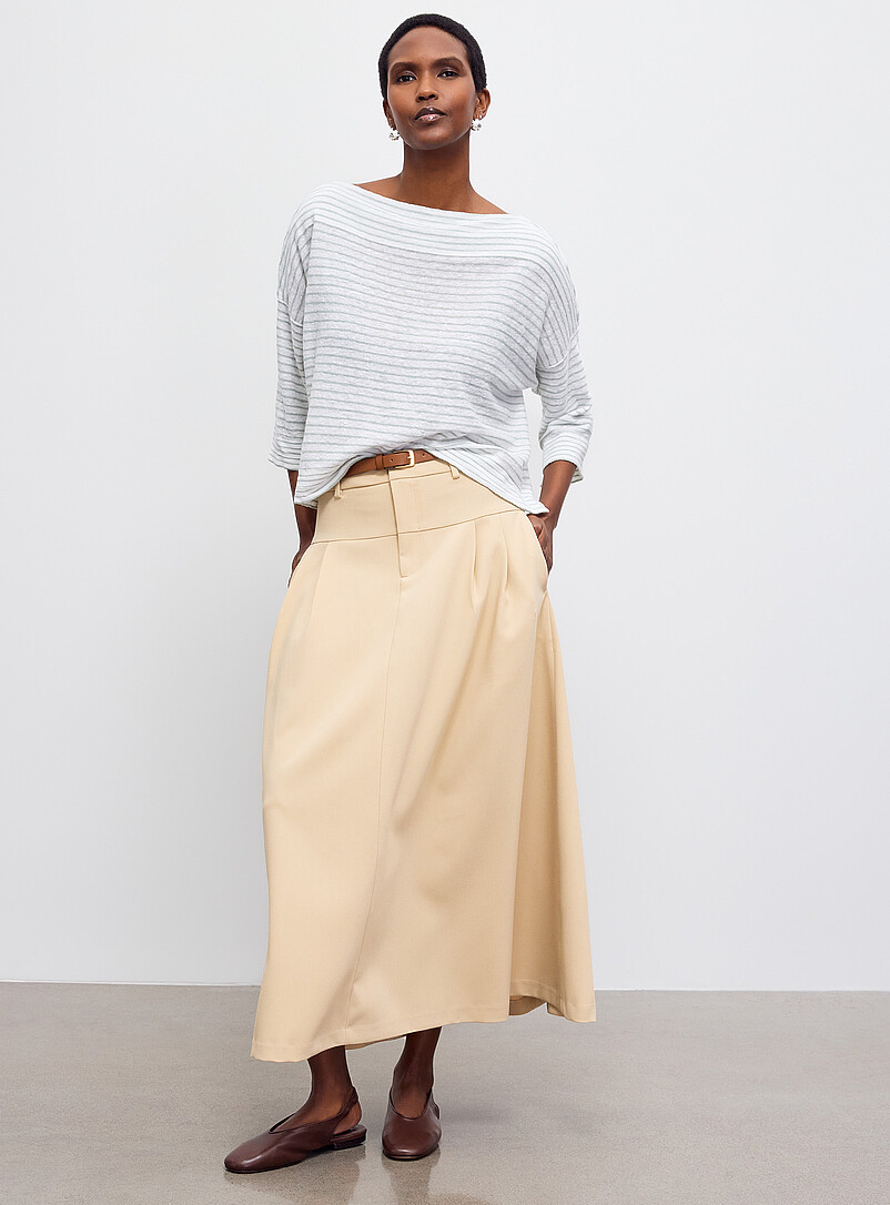Brooke pure linen striped sweater product image 2
