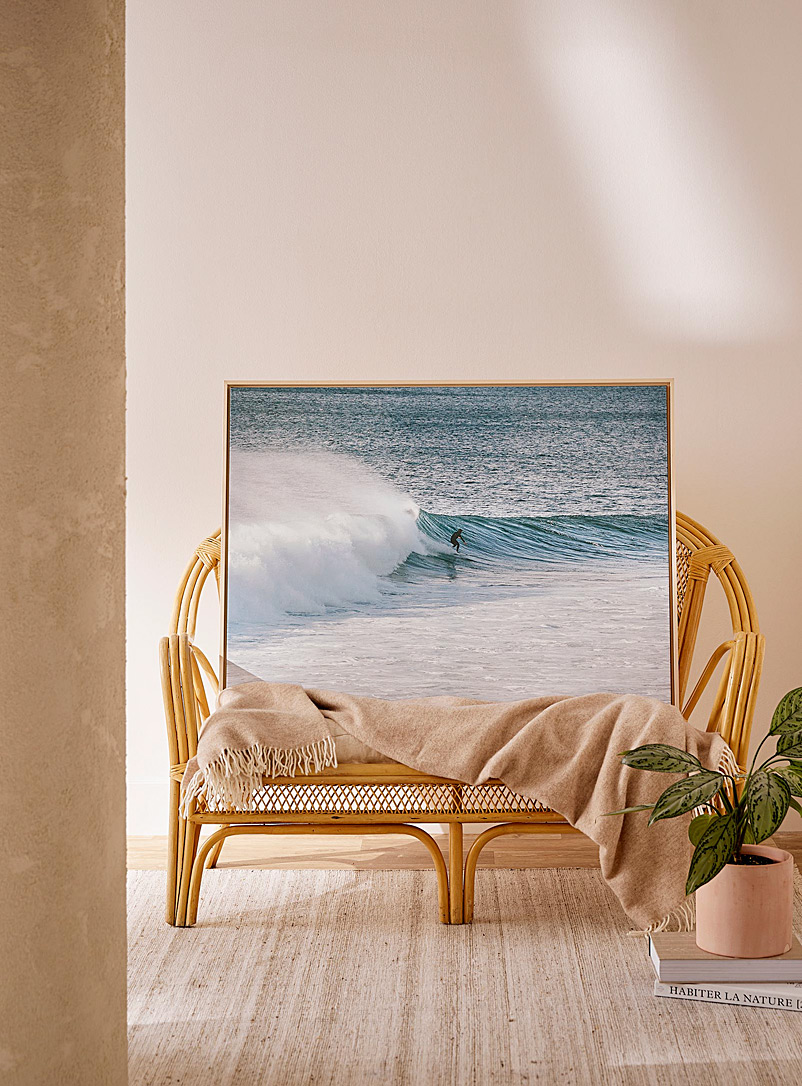 Simons Maison x OLEKA CANVAS Assorted blue Onde atlantique art print In collaboration with artist Catherine Bernier See available sizes
