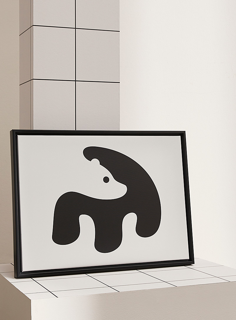 Simons Maison x OLEKA CANVAS Black and White Bear art print In collaboration with artist George Bokhua See available sizes