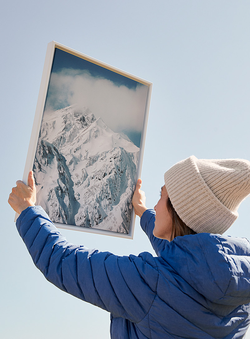 Simons Maison x OLEKA CANVAS: La toile Hakuba Alps En collaboration avec l'artiste Mirae Campbell Voir nos formats offerts Bleu assorti