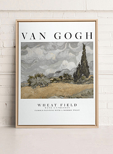 La toile Wheat Field with Cypresses Vincent Van Gogh Voir nos formats offerts