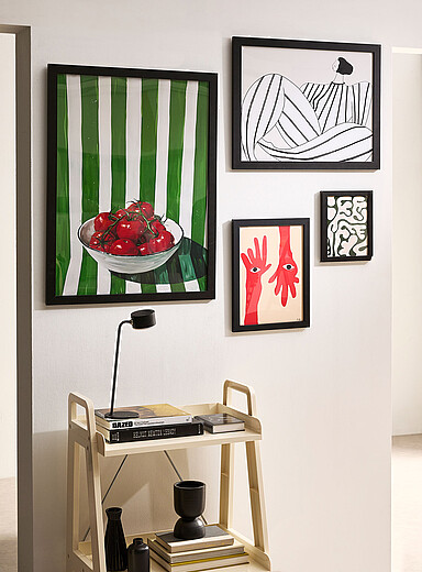 Simons Maison x OLEKA CANVAS: Le cadre bois de pin &eacute;pur&eacute; Voir nos formats offerts Noir