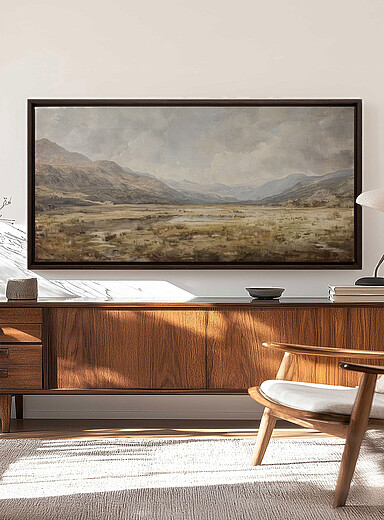 La toile brume des Highlands Voir nos formats offerts