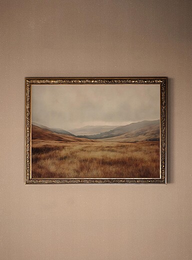 La toile rigide R&ecirc;ve de terre cadre bronze Voir nos formats offerts