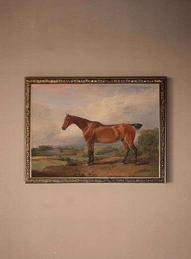 La toile rigide Majest&eacute; &eacute;questre cadre bronze