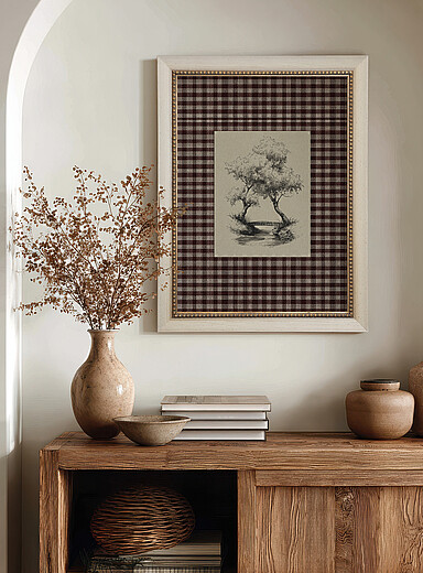 OLEKA CANVAS: La toile Between the Trees Voir nos formats offerts Brun &agrave; motifs