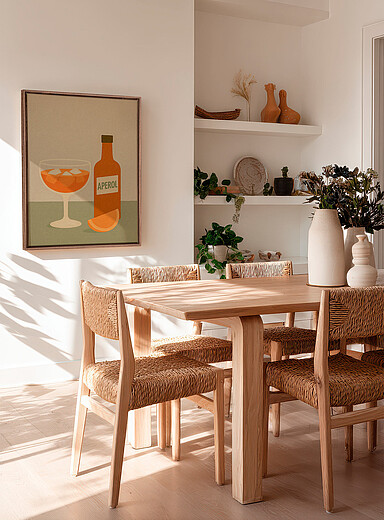 OLEKA CANVAS: La toile Aperitivo Voir nos formats offerts Orange &agrave; motifs