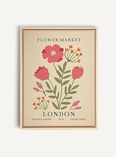 Flower Market London art print See available sizes