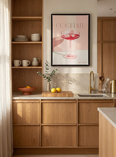 Simons Maison x OLEKA CANVAS: La toile Ap&eacute;ritif ros&eacute; Voir nos formats offerts Rose