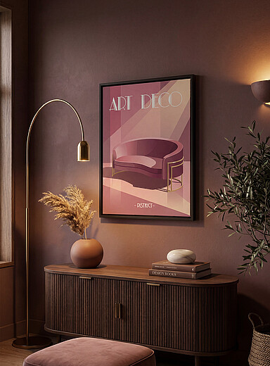 Simons Maison x OLEKA CANVAS: La toile Boudoir ros&eacute; Voir nos formats offerts Rose