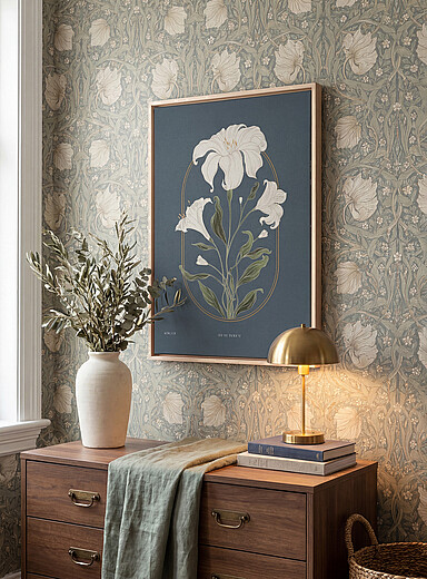 Simons Maison x OLEKA CANVAS: La toile Candidum Voir nos formats offerts Bleu