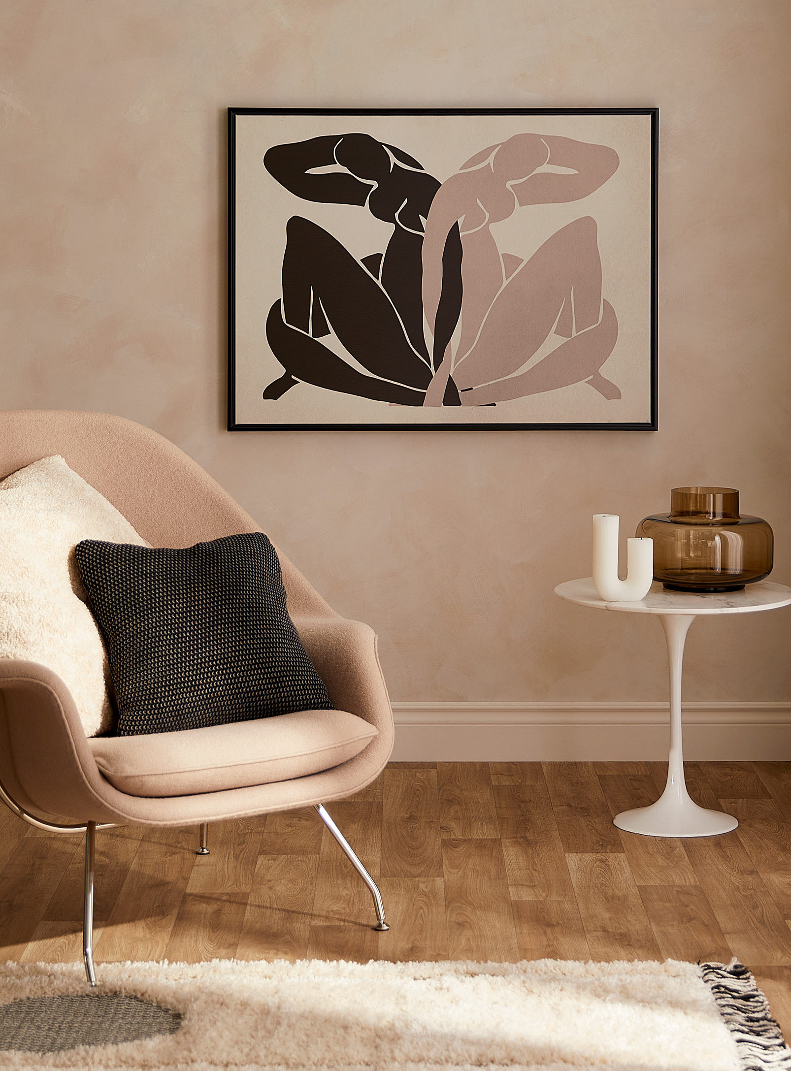 Simons Maison X Oleka Canvas Opposites Attract Art Print See Available Sizes In Black