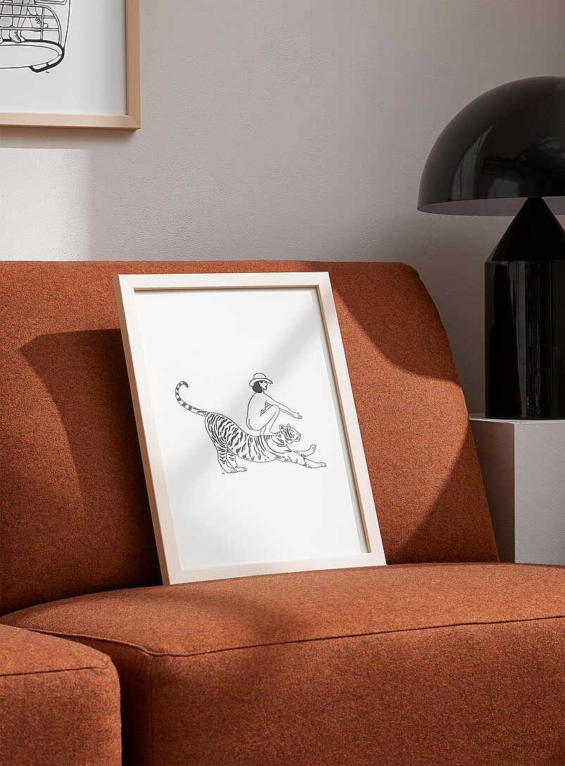 Relaxed tigress art print In collaboration with Out Of The See available sizes product image (primary)