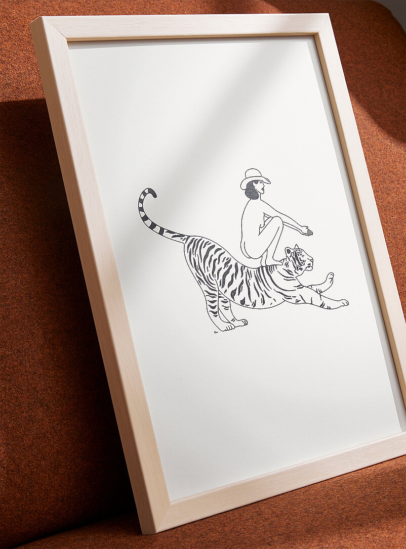 Relaxed tigress art print In collaboration with Out Of The See available sizes product image 2