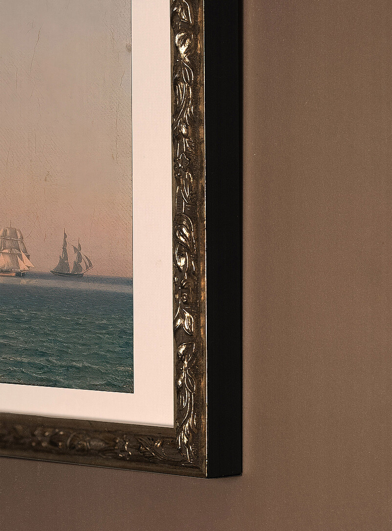 La promesse des flots silver frame rigid art print See available sizes product image 3