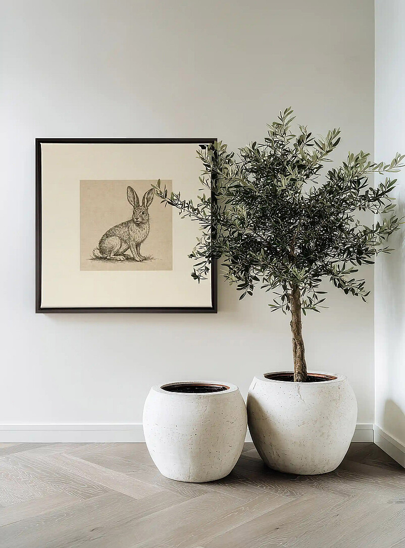 Lapin de lin art print See available sizes product image (primary)