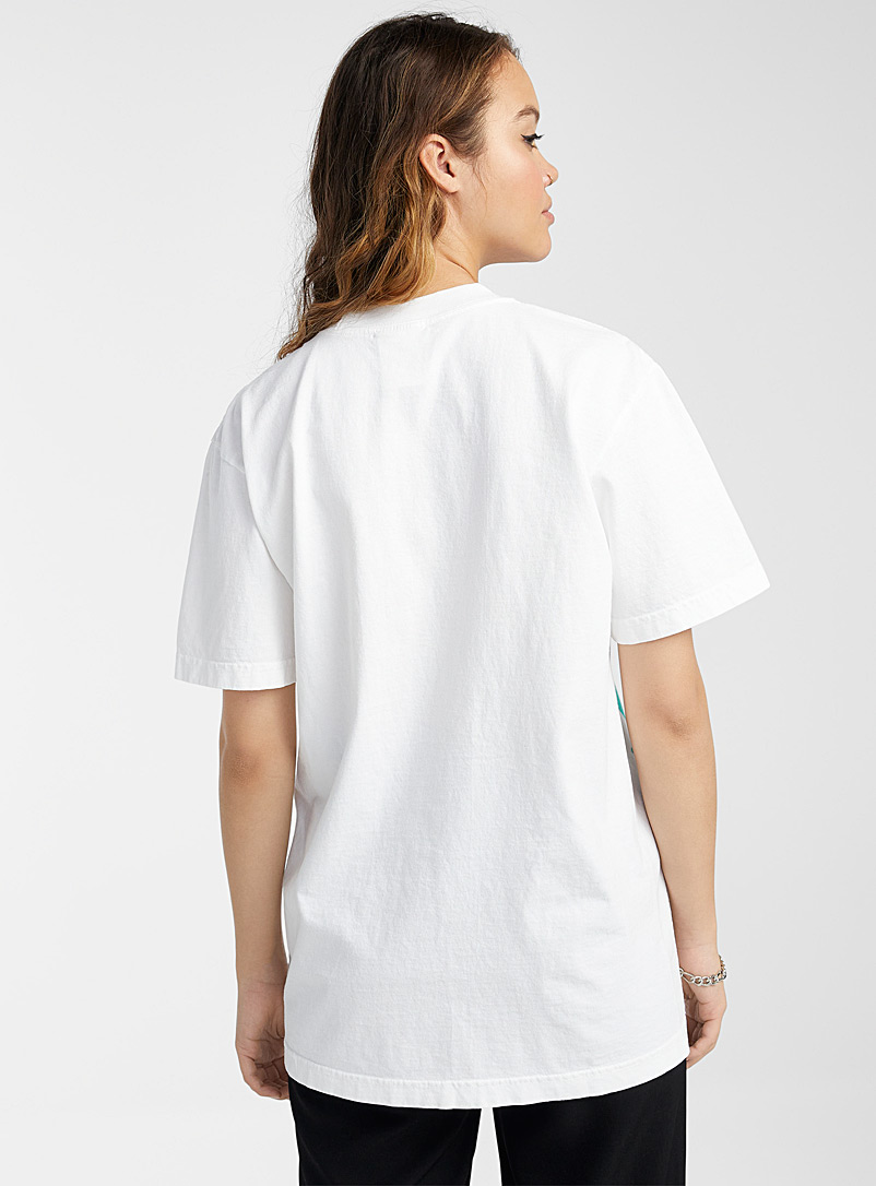 Twik: Le t-shirt cactus épineux Blanc pour femme