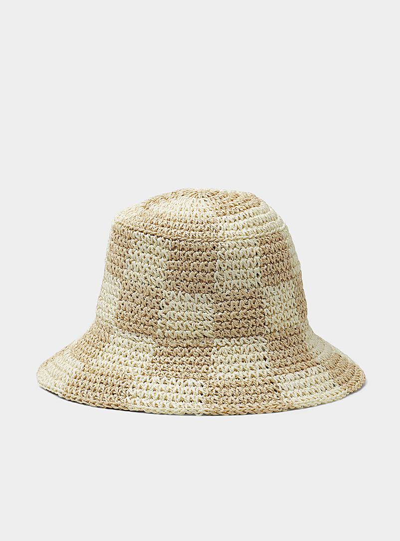 Fun pattern straw cloche | NANA THE BRAND | Shop Women's Hats Online ...