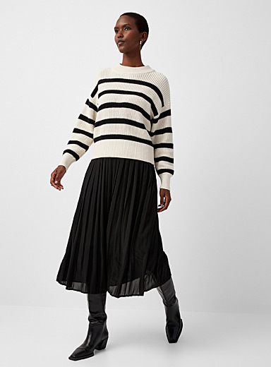 Flowy pleated midi skirt | Contemporaine | Women's Midi Skirts & Mid ...
