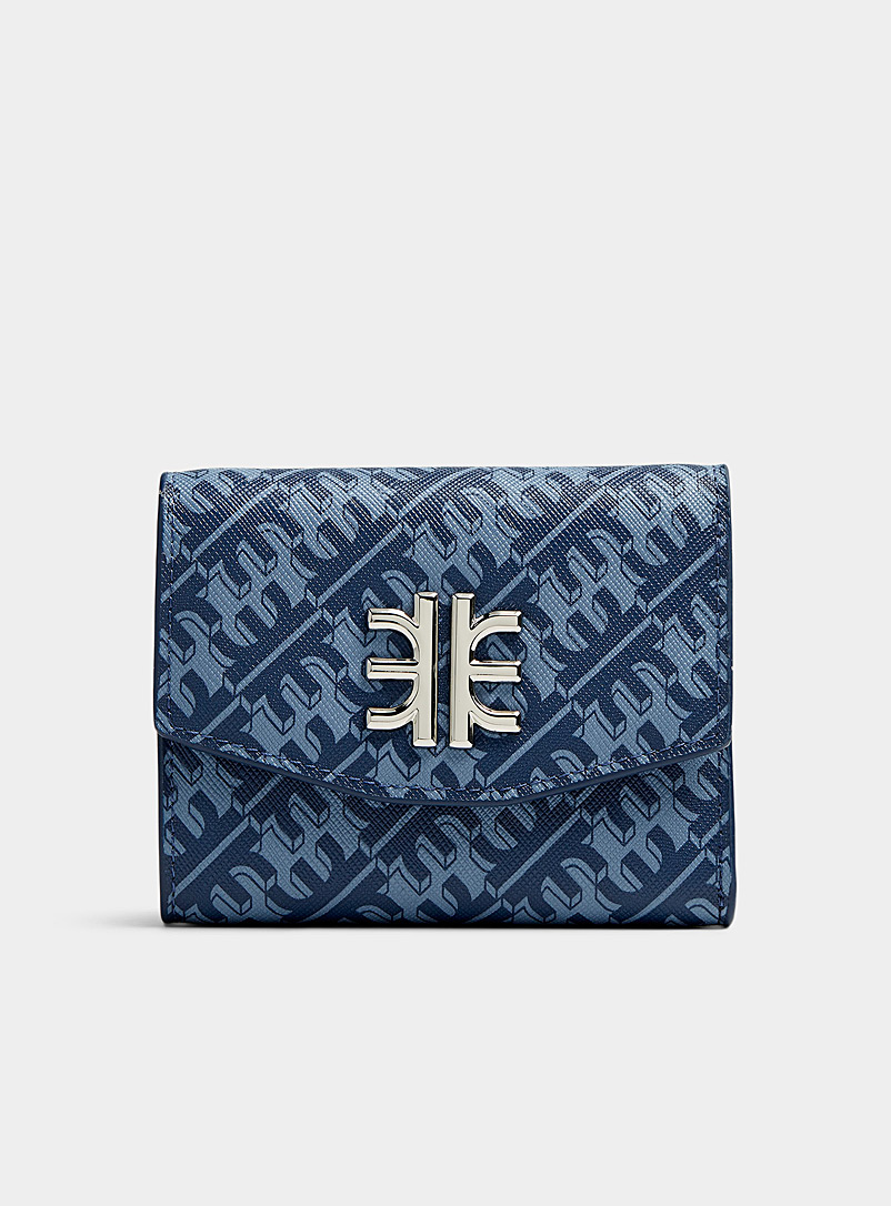JW PEI Patterned Blue Small Fei signature wallet for women