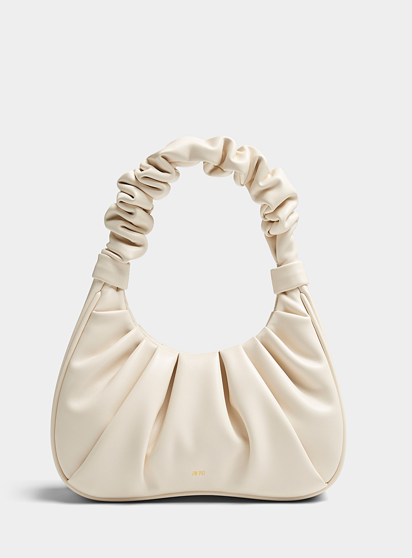 JW PEI Ivory White Gabbi gathered handle bag for women