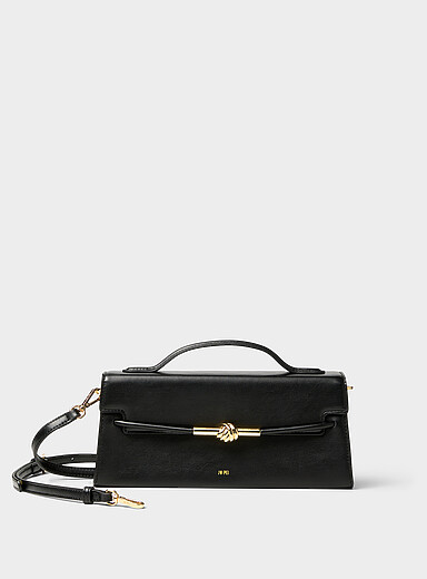 Lena golden knot baguette bag