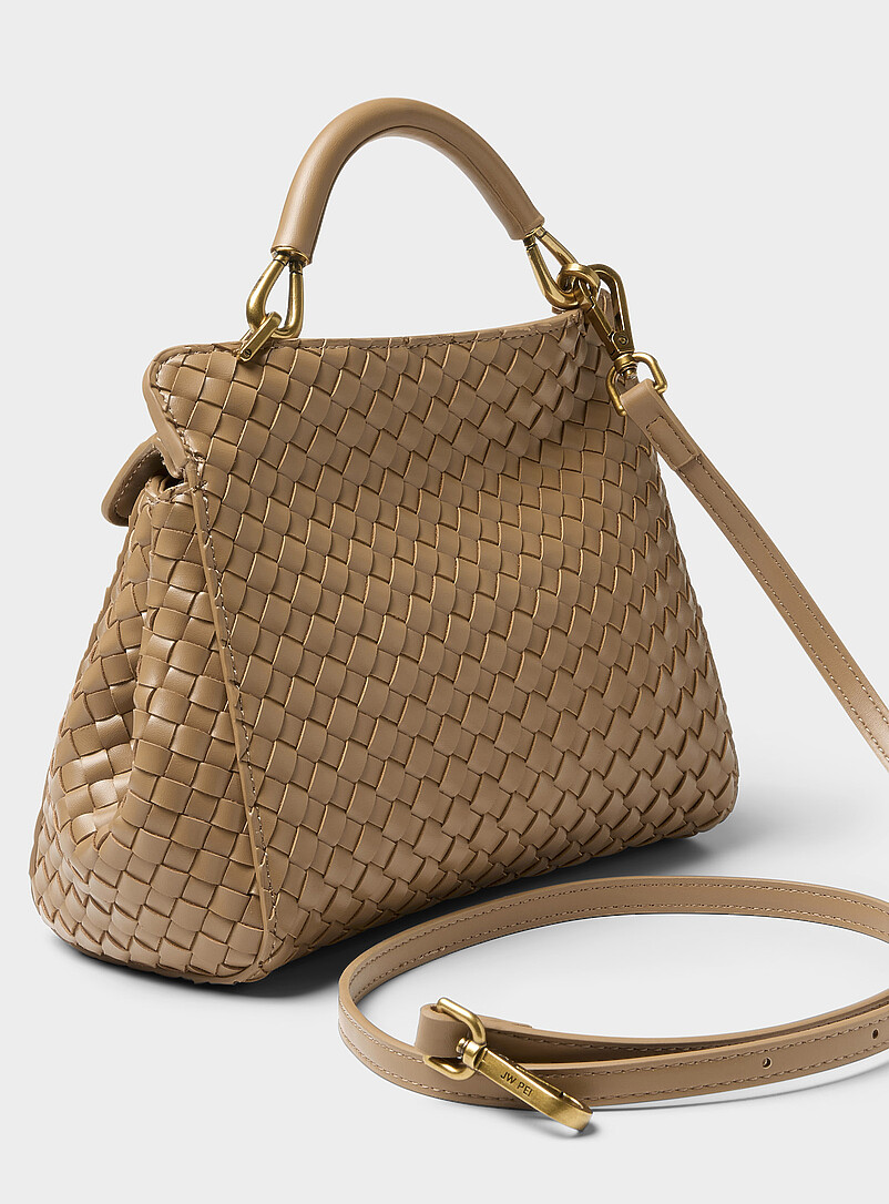 JW PEI: Le sac de soir&eacute;e natt&eacute; Lucia Blanc pour femme