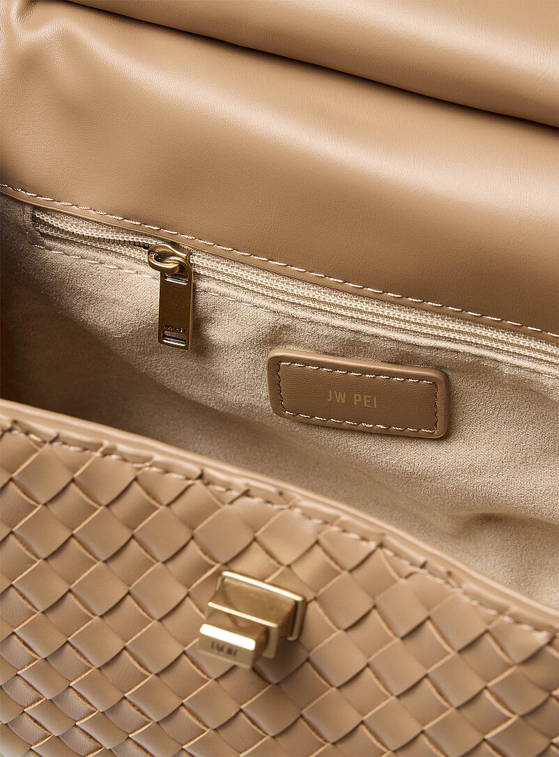 JW PEI: Le sac de soir&eacute;e natt&eacute; Lucia Blanc pour femme