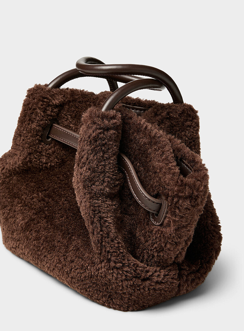 Hana faux-fur mini tote bag | JW PEI | Shop Women's Designer Bags
